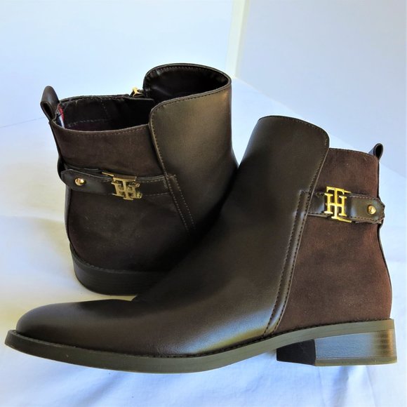 Tommy Hilfiger Short Boots Dk. Brown  SZ 8.5  NWOT - Picture 9 of 11